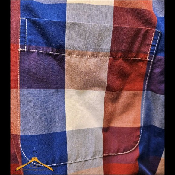 Brooks Brothers Sport Shirt - XL, Red/White/Blue Plaid **4th of July!!!** - Picture 5 of 8